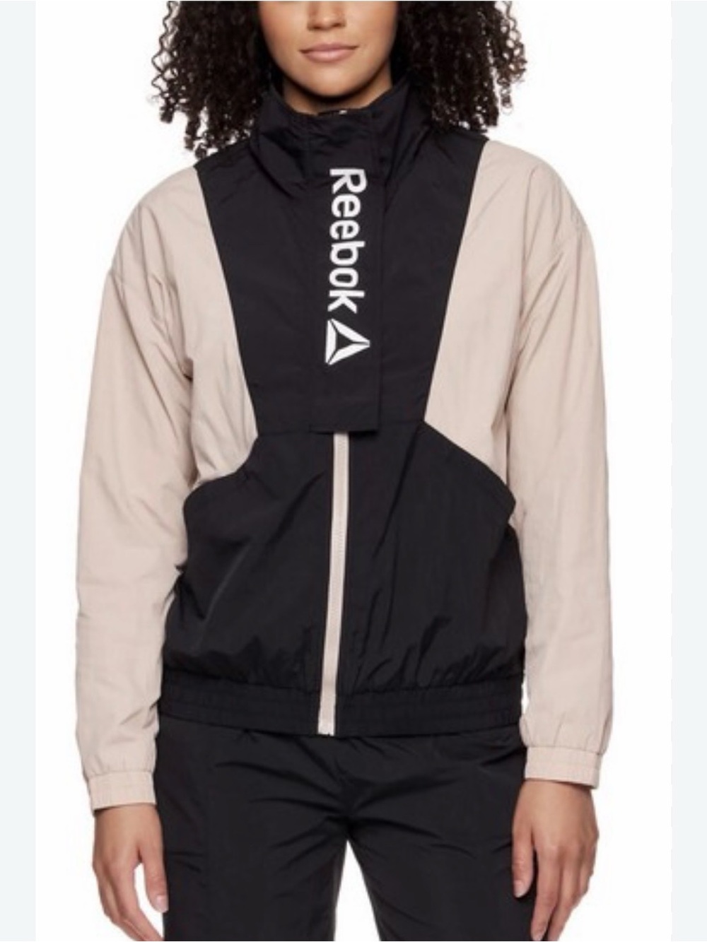 Reebok Women's Focus Track Jacket w/FrontFlap Front Pockets Windbreaker L
